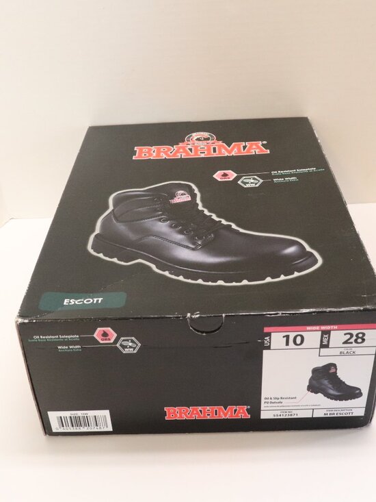 Brahma Men\'s Escotti Black Work Boots Size 10 NWT and in Box main image 11